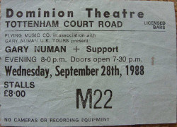 London Dominion Ticket